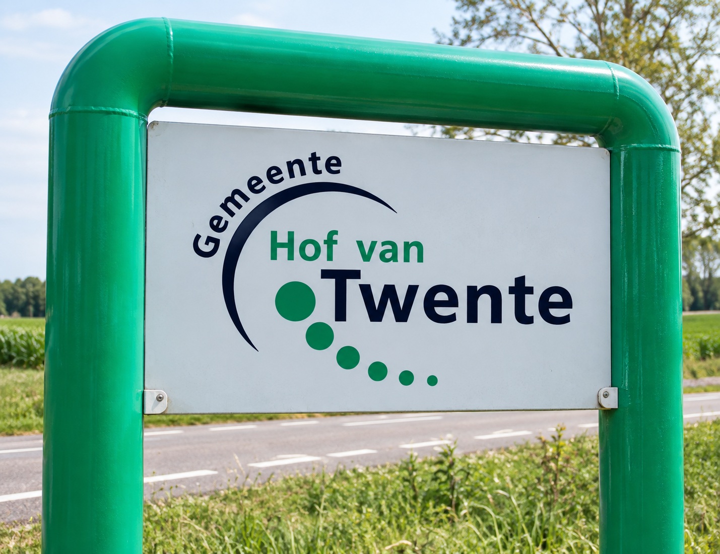 Groen welkomstframe