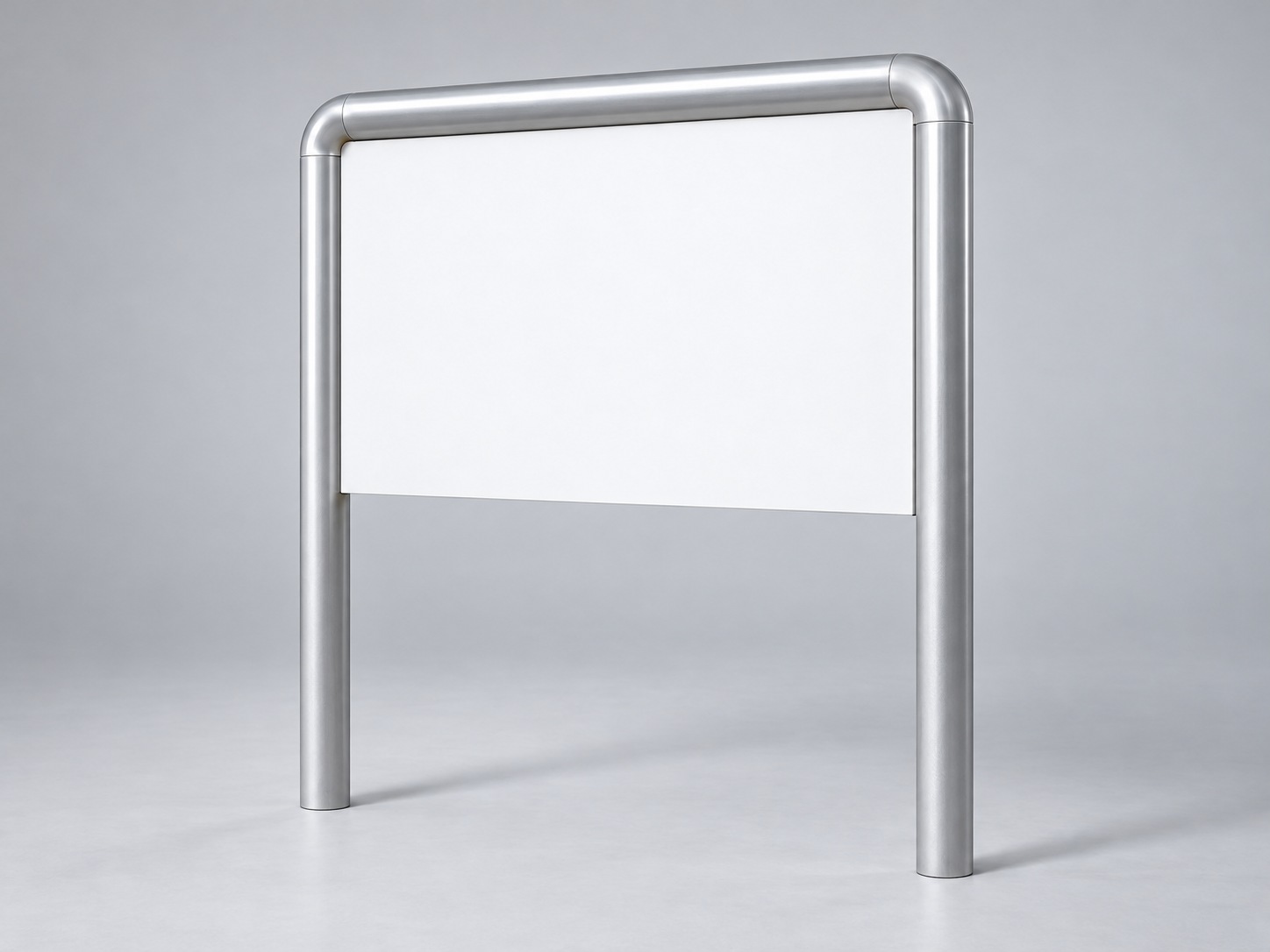 Aluminium reclamebordframe met ronde hoeken